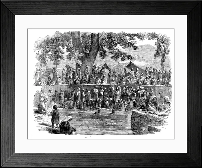 Framed Print : A Hindoo Fair in Cashmere, 1858. Creator: Unknown Framed Print : A Hindoo Fair in Cashmere, 1858. Creator: Unknown