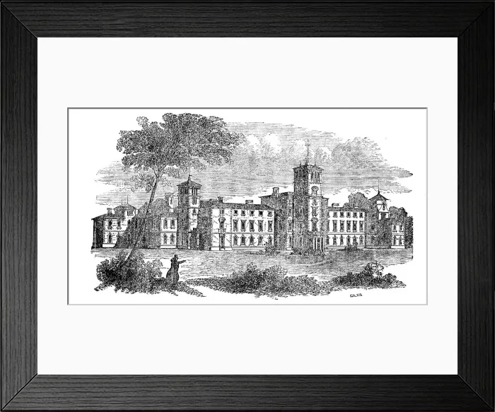Framed Print : The New Asylum for Fatherless Children, at Coulsdon, near Croydon, 1858. Creator: Gilks Framed Print : The New Asylum for Fatherless Children, at Coulsdon, near Croydon, 1858. Creator: Gilks