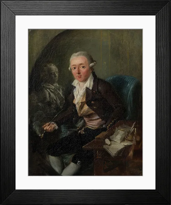 Framed Print : Portrait of a Gentleman, c18th century. Creator: Elias Martin Framed Print : Portrait of a Gentleman, c18th century. Creator: Elias Martin