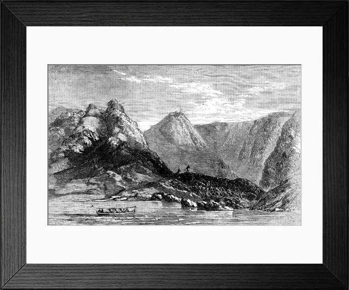 Framed Print : Barren Island, in the Bay of Bengal, 1858. Creator: Unknown