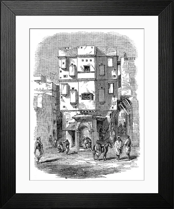 Framed Print : Fountain in Small Square, Algiers, 1858. Creator: Unknown Framed Print : Fountain in Small Square, Algiers, 1858. Creator: Unknown