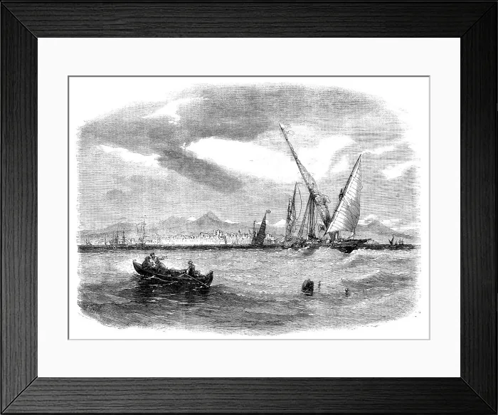 Framed Print : Jeddah, on the Red Sea, 1858. Creator: Richard Principal Leitch Framed Print : Jeddah, on the Red Sea, 1858. Creator: Richard Principal Leitch