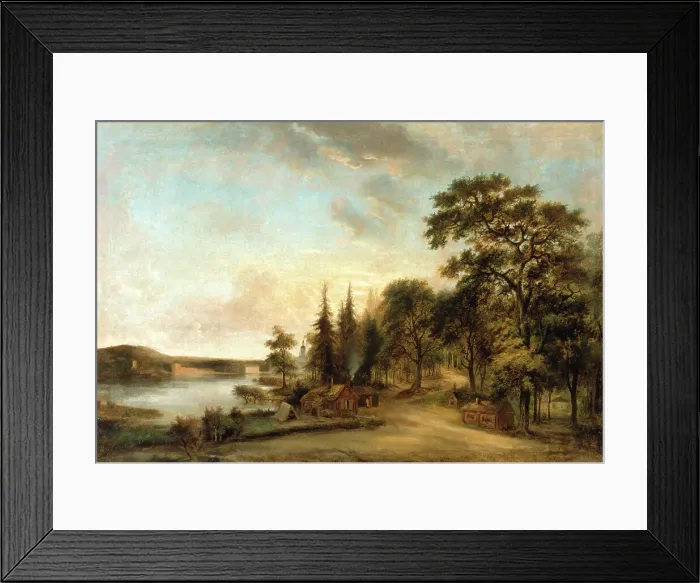 Framed Print : The Waffle-Baker's Shop at Djurgården. Creator: Elias Martin