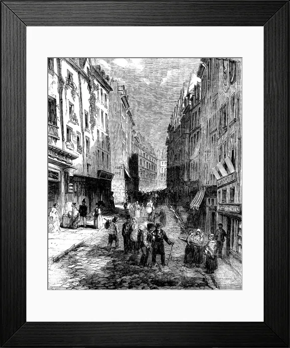 Framed Print : Paris Demolitions - the Rue de la Montagne Sainte Genevieve, 1858. Creator: Unknown Framed Print : Paris Demolitions - the Rue de la Montagne Sainte Genevieve, 1858. Creator: Unknown