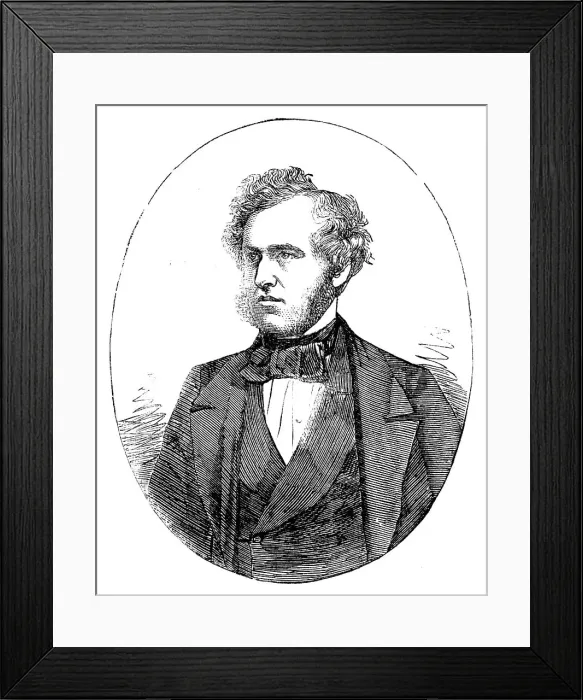 Framed Print : Mr. Samuel Gurney, M.P. for Penryn and Falmouth, from a photograph by Kilburn, 1858. Creator: Unknown Framed Print : Mr. Samuel Gurney, M.P. for Penryn and Falmouth, from a photograph by Kilburn, 1858. Creator: Unknown