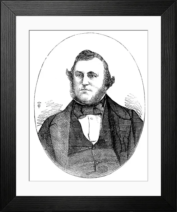Framed Print : Mr. John Dove Harris, M.P. for Leicester, from a photograph by John Beattie, 1858. Creator: Unknown Framed Print : Mr. John Dove Harris, M.P. for Leicester, from a photograph by John Beattie, 1858. Creator: Unknown