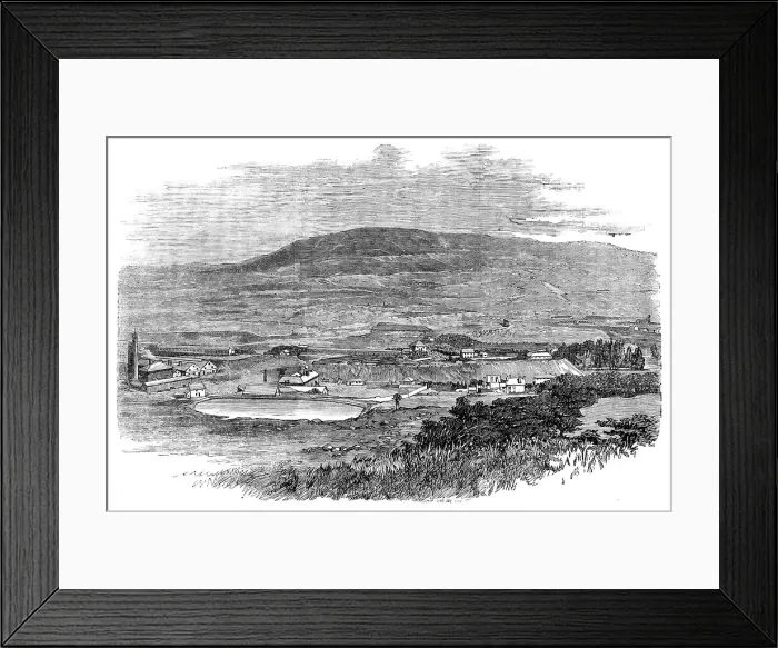 Framed Print : The Valley of Llynvi, Turning the First Turf for a New Railway, 1858. Creator: Unknown Framed Print : The Valley of Llynvi, Turning the First Turf for a New Railway, 1858. Creator: Unknown
