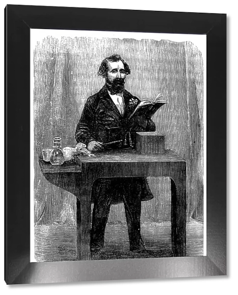Mr. Charles Dickens reading 'Little Dombey', at St Martin's Hall, 1858. Creator: Unknown. Mr. Charles Dickens reading 'Little Dombey', at St Martin's Hall, 1858. Creator: Unknown