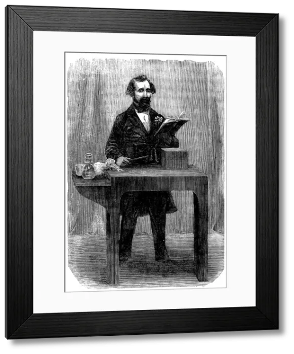 Framed Print : Mr. Charles Dickens reading Little Dombey, at St Martin's Hall, 1858. Creator: Unknown. Mr. Charles Dickens reading Little Dombey, at St Martin's Hall, 1858. Creator: Unknown Framed Print : Mr. Charles Dickens reading Little Dombey, at St Martin's Hall, 1858. Creator: Unknown. Mr. Charles Dickens reading Little Dombey, at St Martin's Hall, 1858. Creator: Unknown