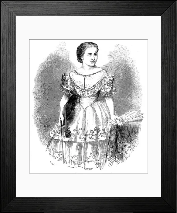 Framed Print : Mdlle. Humler, the Swedish Violinist, 1858. Creator: Unknown Framed Print : Mdlle. Humler, the Swedish Violinist, 1858. Creator: Unknown