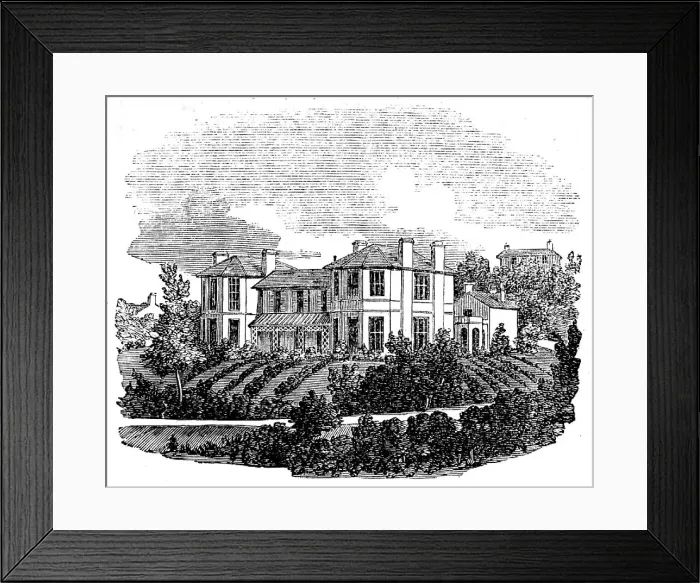 Framed Print : Hospital for Consumption, Torquay, 1858. Creator: Unknown Framed Print : Hospital for Consumption, Torquay, 1858. Creator: Unknown