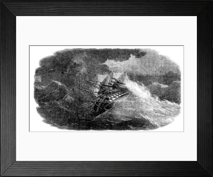 Framed Print : Laying the Atlantic Telegraph Cable - the Agamemnon in a Storm, 1858. Creator: Smyth. Laying the Atlantic Telegraph Cable - the Agamemnon in a Storm, 1858. Creator: Smyth Framed Print : Laying the Atlantic Telegraph Cable - the Agamemnon in a Storm, 1858. Creator: Smyth. Laying the Atlantic Telegraph Cable - the Agamemnon in a Storm, 1858. Creator: Smyth