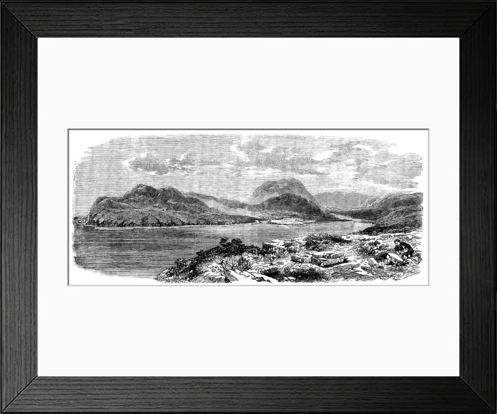 Framed Print : Laying the Atlantic Telegraph Cable - Valentia, the Landing-Place of the Atlantic Cable, 1858. Creator: Unknown Framed Print : Laying the Atlantic Telegraph Cable - Valentia, the Landing-Place of the Atlantic Cable, 1858. Creator: Unknown