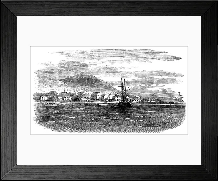 Framed Print : Laying the Atlantic Telegraph Cable - Valentia, from the North, 1858. Creator: Unknown Framed Print : Laying the Atlantic Telegraph Cable - Valentia, from the North, 1858. Creator: Unknown