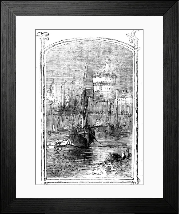Framed Print : St. Malo, 1858. Creator: Unknown Framed Print : St. Malo, 1858. Creator: Unknown