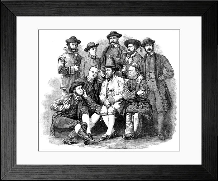 Framed Print : The Swedish Minstrels, at St. James's Hall, 1858. Creator: Smyth Framed Print : The Swedish Minstrels, at St. James's Hall, 1858. Creator: Smyth