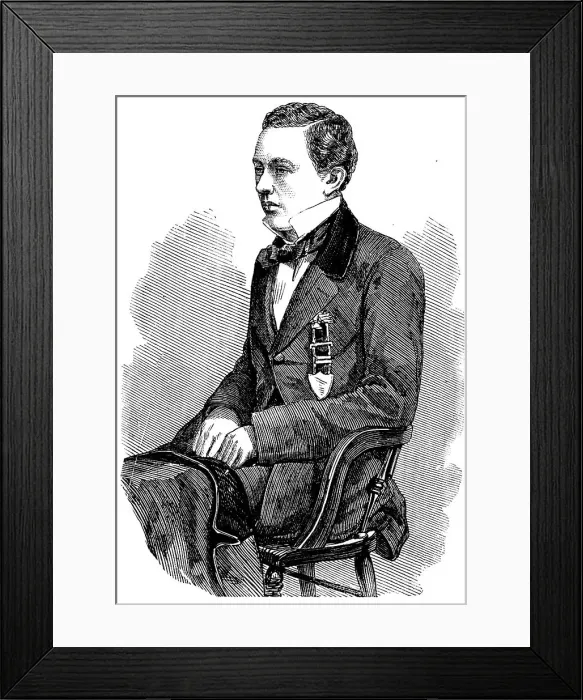 Framed Print : Louis Paulsen, the Blindfold American Chessplayer - from a photograph by Hesler, of Chicago, 1858. Creator: Unknown Framed Print : Louis Paulsen, the Blindfold American Chessplayer - from a photograph by Hesler, of Chicago, 1858. Creator: Unknown