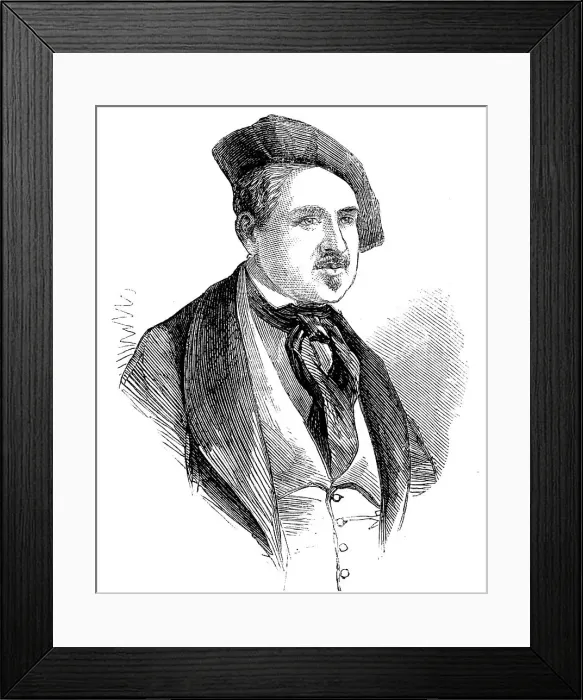 Framed Print : The Late Alexis Soyer, 1858. Creator: Unknown Framed Print : The Late Alexis Soyer, 1858. Creator: Unknown