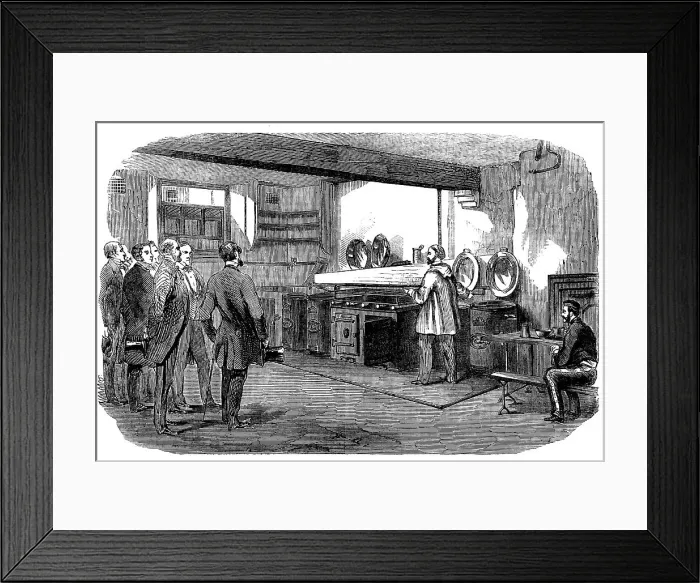 Framed Print : Soyer's Barrack Cooking Apparatus, 1858. Creator: Unknown Framed Print : Soyer's Barrack Cooking Apparatus, 1858. Creator: Unknown
