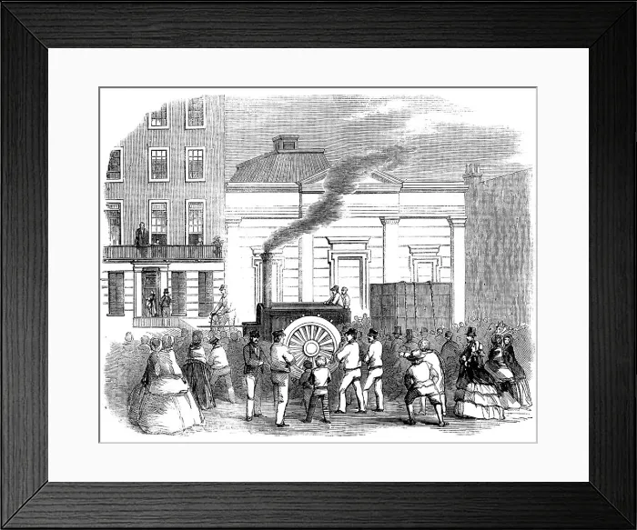 Framed Print : Bray's Traction-engine, 1858. Creator: Unknown Framed Print : Bray's Traction-engine, 1858. Creator: Unknown
