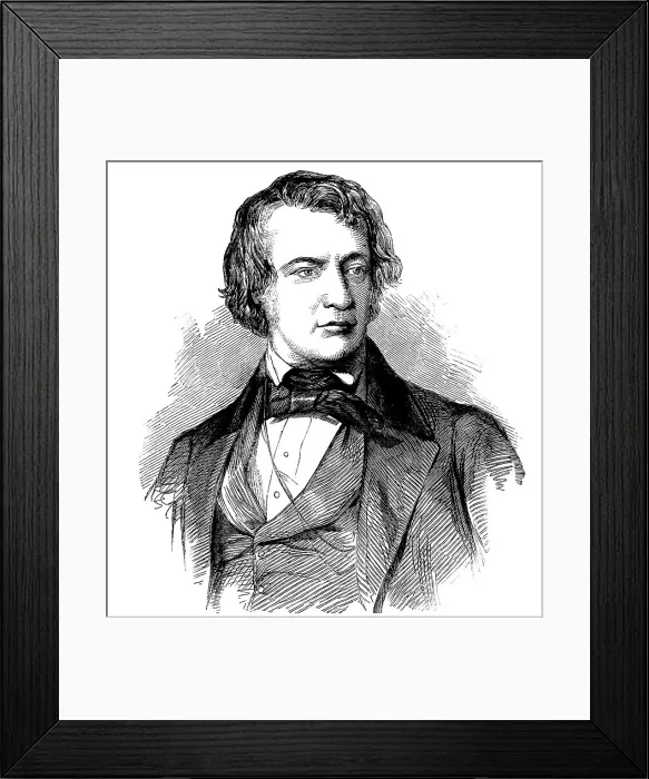 Framed Print : The Hon. Charles Sumner, U.S. Senator for Massachusetts, 1858. Creator: Unknown Framed Print : The Hon. Charles Sumner, U.S. Senator for Massachusetts, 1858. Creator: Unknown