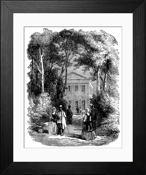 Framed Print : Peter the Great's Palace in the Summer Garden, St. Petersburg, 1858. Creator: Unknown Framed Print : Peter the Great's Palace in the Summer Garden, St. Petersburg, 1858. Creator: Unknown