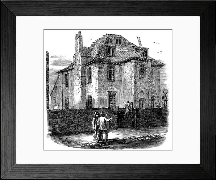 Framed Print : House in Deptford in which Peter the Great resided, 1858. Creator: Unknown Framed Print : House in Deptford in which Peter the Great resided, 1858. Creator: Unknown