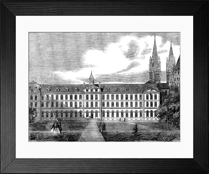 Framed Print : Caen College, 1858. Creator: Unknown Framed Print : Caen College, 1858. Creator: Unknown