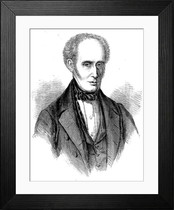 Framed Print : The Late Mr. George Combe, 1858. Creator: Unknown Framed Print : The Late Mr. George Combe, 1858. Creator: Unknown