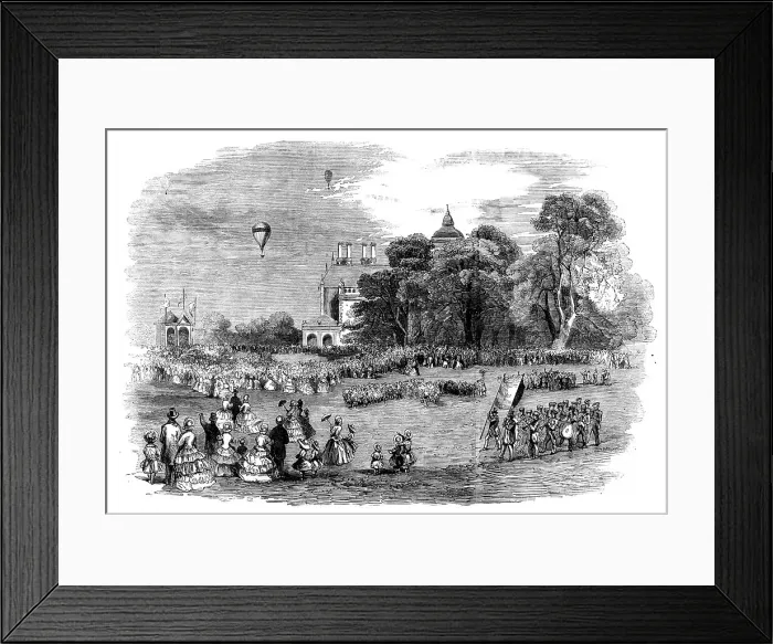 Framed Print : Band of Hope Fete in Aston Park, Birmingham, 1858. Creator: Unknown Framed Print : Band of Hope Fete in Aston Park, Birmingham, 1858. Creator: Unknown