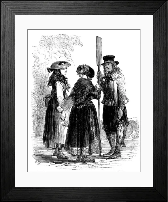 Framed Print : Jutlanders, 1858. Creator: Unknown Framed Print : Jutlanders, 1858. Creator: Unknown