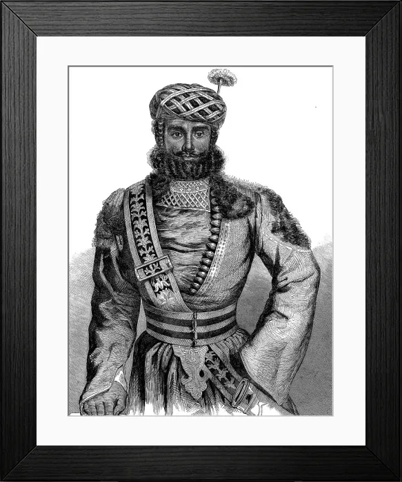Framed Print : Meer Heidayut Ali, Rissaldar (Native Captain) 4th Regiment of the Bengal Irregular Horse, 1858. Creator: Unknown Framed Print : Meer Heidayut Ali, Rissaldar (Native Captain) 4th Regiment of the Bengal Irregular Horse, 1858. Creator: Unknown