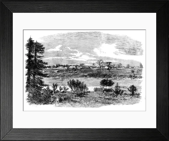 Framed Print : Victoria, the Chief Town of Vancouver's Island, 1858. Creator: Unknown Framed Print : Victoria, the Chief Town of Vancouver's Island, 1858. Creator: Unknown