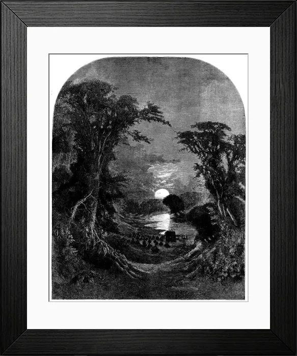 Framed Print : The Reapers Song to the Harvest Moon, 1858. Creator: Unknown. The Reapers Song to the Harvest Moon, 1858. Creator: Unknown Framed Print : The Reapers Song to the Harvest Moon, 1858. Creator: Unknown. The Reapers Song to the Harvest Moon, 1858. Creator: Unknown
