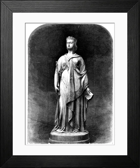 Framed Print : Statue of Queen Victoria in the New Townhall, Leeds, 1858. Creator: Walmsley Framed Print : Statue of Queen Victoria in the New Townhall, Leeds, 1858. Creator: Walmsley