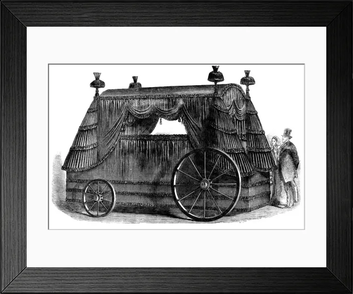 Framed Print : Funeral Car of Napoleon I. 1858. Creator: Unknown Framed Print : Funeral Car of Napoleon I. 1858. Creator: Unknown