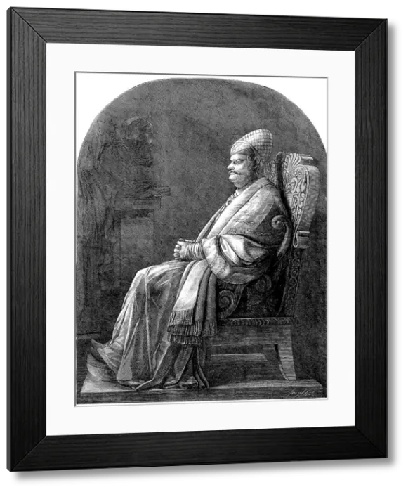 Framed Print : Statue of Sir Jamsetjee Jeejeebhoy, to be placed in the Townhall of Calcutta, 1858. Creator: Smyth Framed Print : Statue of Sir Jamsetjee Jeejeebhoy, to be placed in the Townhall of Calcutta, 1858. Creator: Smyth