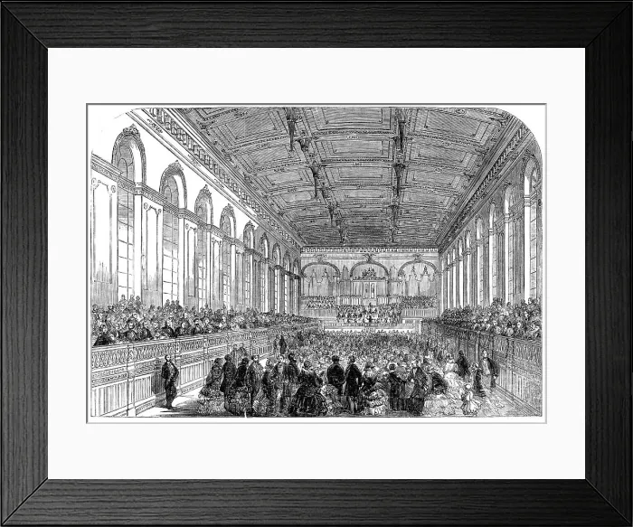 Framed Print : Inauguration of the Townhall, Newcastle-on-Tyne, 1858. Creator: Unknown Framed Print : Inauguration of the Townhall, Newcastle-on-Tyne, 1858. Creator: Unknown