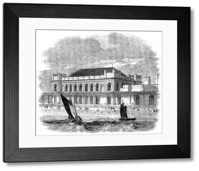 Framed Print : Music Saloon recently erected at Scarborough, 1858. Creator: Unknown Framed Print : Music Saloon recently erected at Scarborough, 1858. Creator: Unknown