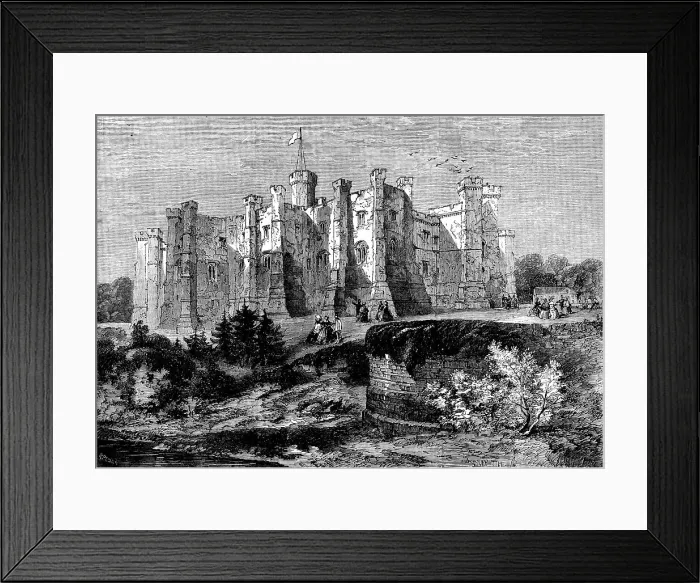 Framed Print : Brancepeth Castle, Durham, 1858. Creator: Smyth