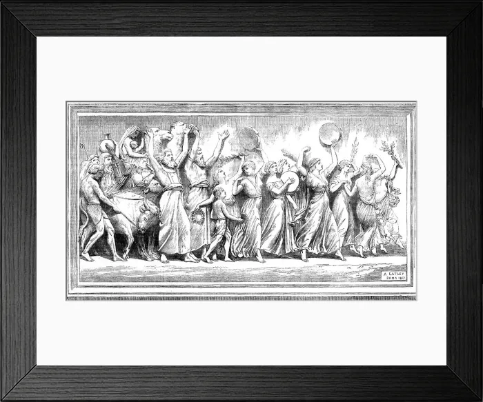 Framed Print : Bas-relief, The Song of Miriam and Moses, by Mr. Gatley, for a mausoleum near Edinburgh, 1858. Creator: Unknown. Bas-relief, The Song of Miriam and Moses, by Mr. Gatley, for a mausoleum near Edinburgh, 1858. Creator: Unknown Framed Print : Bas-relief, The Song of Miriam and Moses, by Mr. Gatley, for a mausoleum near Edinburgh, 1858. Creator: Unknown. Bas-relief, The Song of Miriam and Moses, by Mr. Gatley, for a mausoleum near Edinburgh, 1858. Creator: Unknown