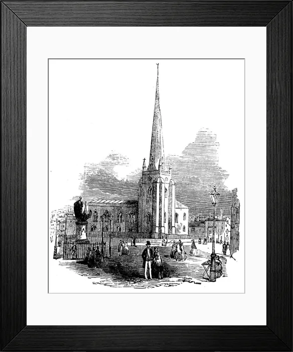 Framed Print : St. Martin's Church, Birmingham, 1858. Creator: Unknown Framed Print : St. Martin's Church, Birmingham, 1858. Creator: Unknown