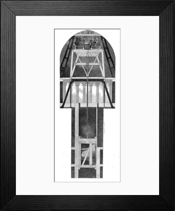 Framed Print : Mode of Raising the Great Bell, 1858. Creator: Unknown Framed Print : Mode of Raising the Great Bell, 1858. Creator: Unknown