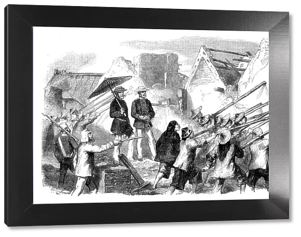 Sketches at Canton - Demolishing Houses, 1858. Creator: Unknown