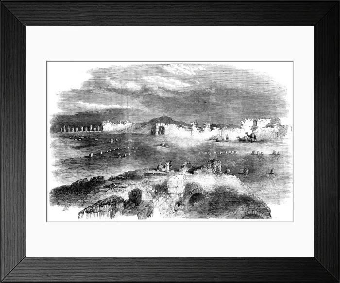 Framed Print : An Excursion from Tunis to Zowan - Ruins of Oudinah, fifteeen miles south of Tunis, 1858. Creator: Unknown Framed Print : An Excursion from Tunis to Zowan - Ruins of Oudinah, fifteeen miles south of Tunis, 1858. Creator: Unknown