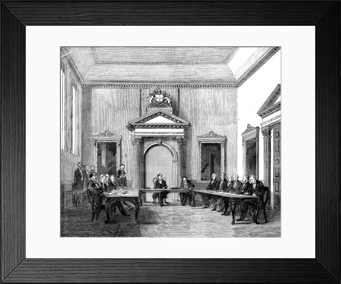Framed Print : The New Indian Council Chamber, 1858. Creator: Unknown Framed Print : The New Indian Council Chamber, 1858. Creator: Unknown