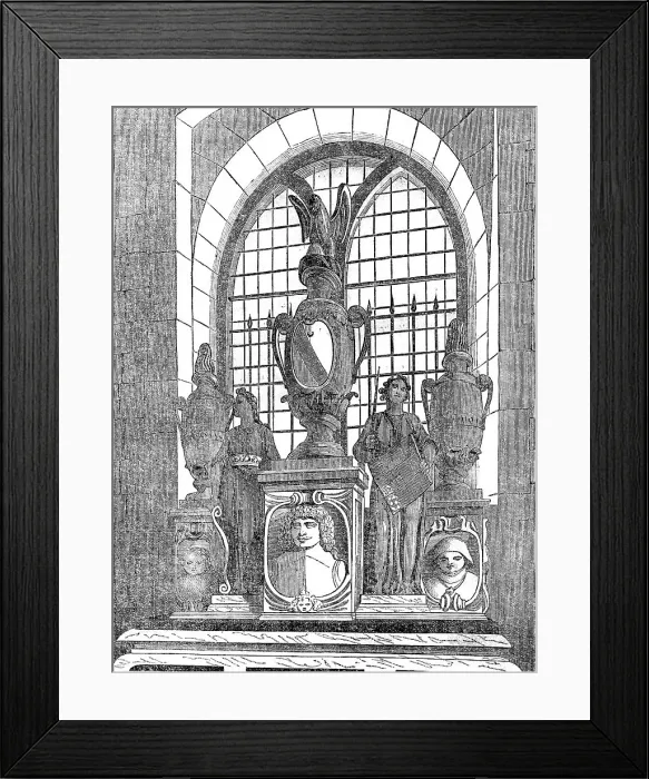 Framed Print : The Stanley Monument in Chelsea Old Church, restored by the Earl of Derby in 1858, (1858). Creator: Unknown Framed Print : The Stanley Monument in Chelsea Old Church, restored by the Earl of Derby in 1858, (1858). Creator: Unknown