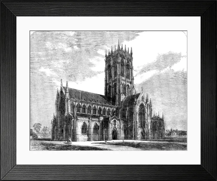 Framed Print : Doncaster Church, 1858. Creator: Unknown Framed Print : Doncaster Church, 1858. Creator: Unknown