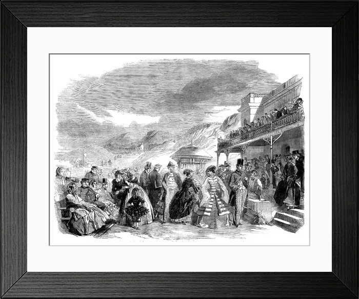 Framed Print : Scarborough Spa - from a sketch by Miss Claxton, 1858. Creator: Unknown Framed Print : Scarborough Spa - from a sketch by Miss Claxton, 1858. Creator: Unknown