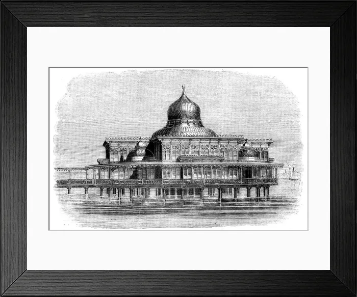 Framed Print : Bathing Kiosk in course of construction for the Viceroy of Egypt, 1858. Creator: Unknown Framed Print : Bathing Kiosk in course of construction for the Viceroy of Egypt, 1858. Creator: Unknown